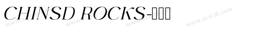 CHINSD ROCKS字体转换